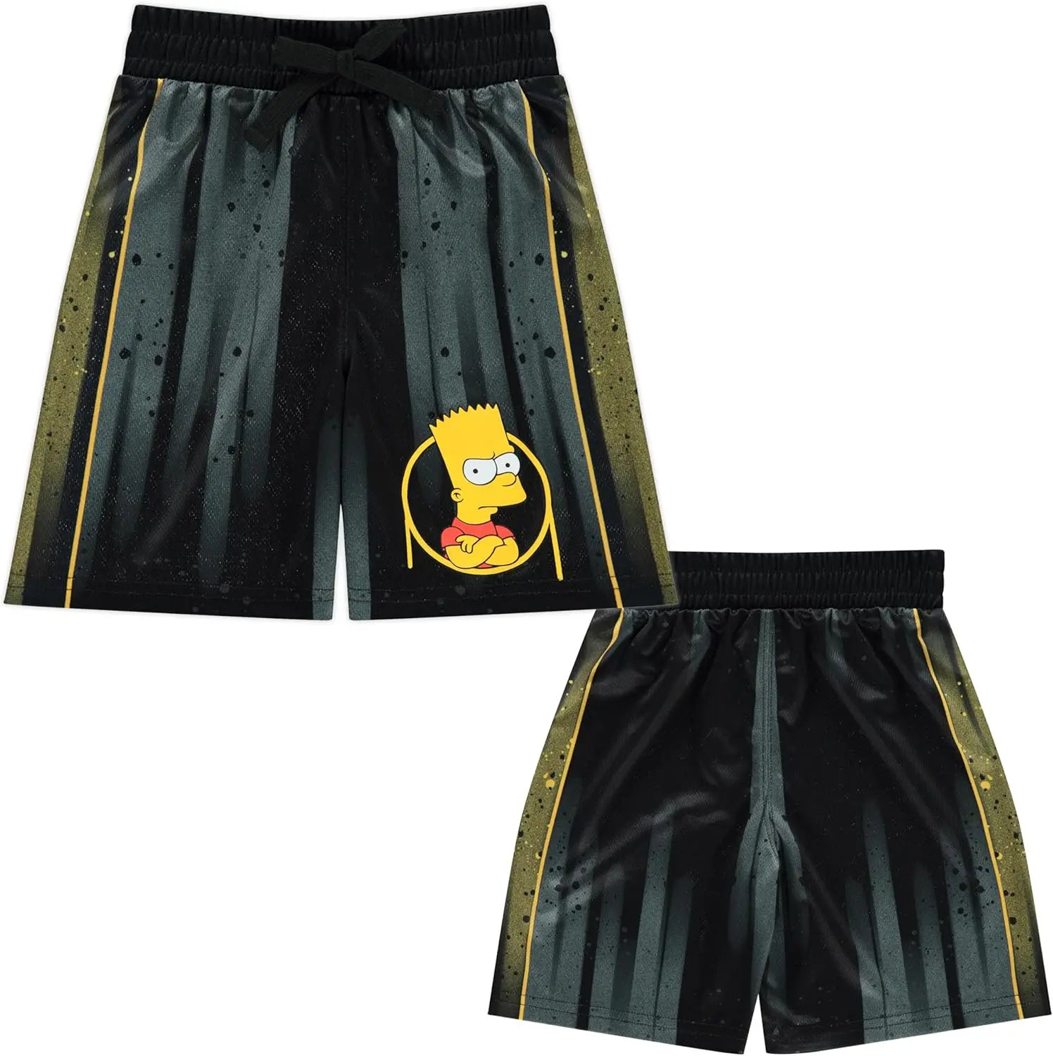 THE SIMPSONS Children's Shorts, Moisture-wicking and Quick-drying, Casual Five-inch Shorts for Older Children