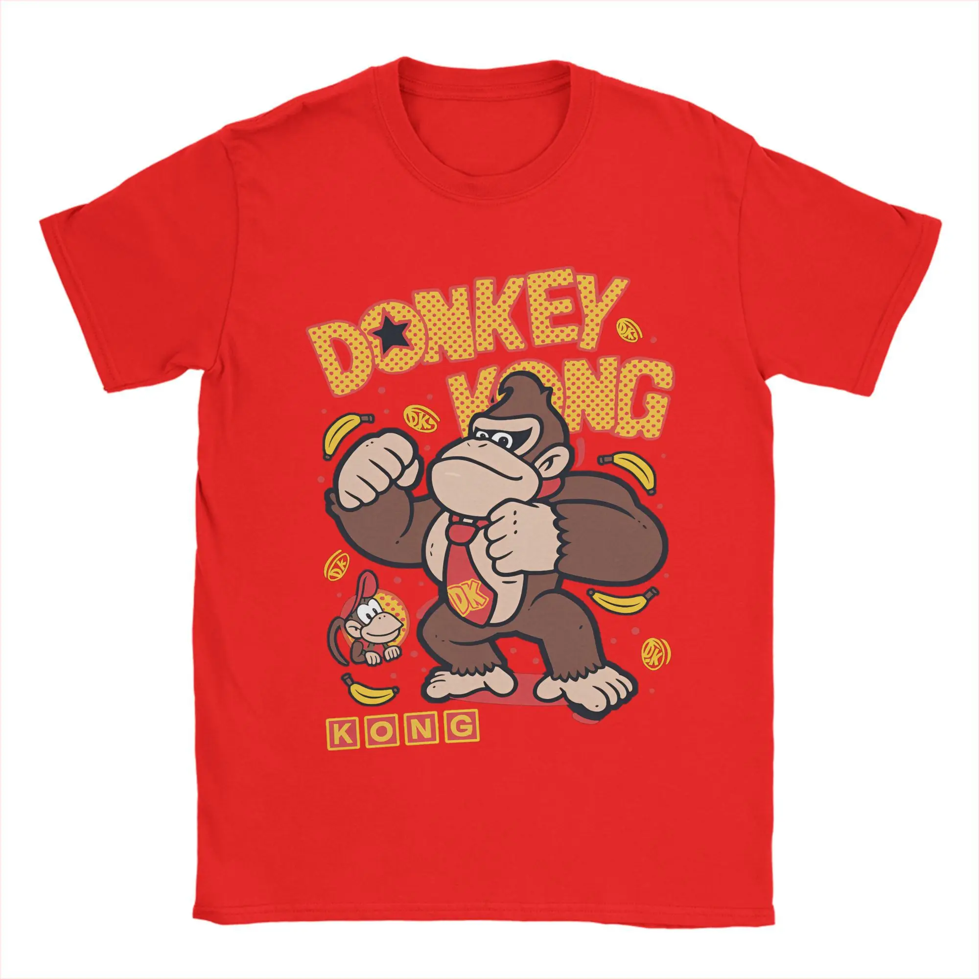 Funky Kong Game Graphics Cotton Shirt 2026 Summer New Short Sleeve Men's Women's Fashion Hip-hop T-shirt Fan Gifts T Shirt