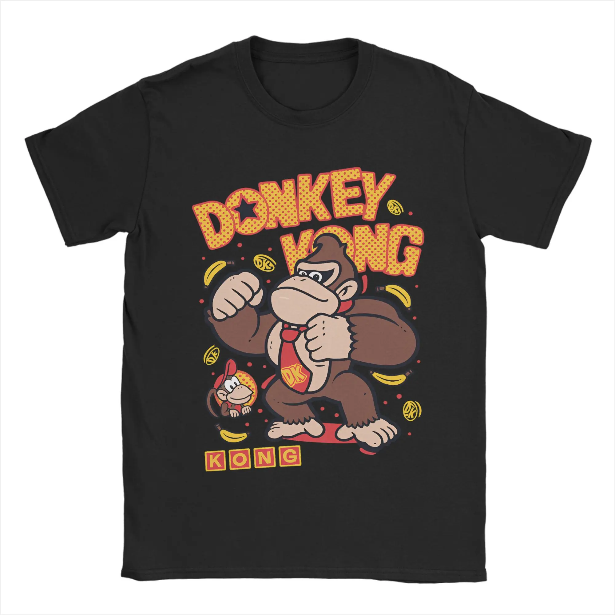 Funky Kong Game Graphics Cotton Shirt 2026 Summer New Short Sleeve Men's Women's Fashion Hip-hop T-shirt Fan Gifts T Shirt