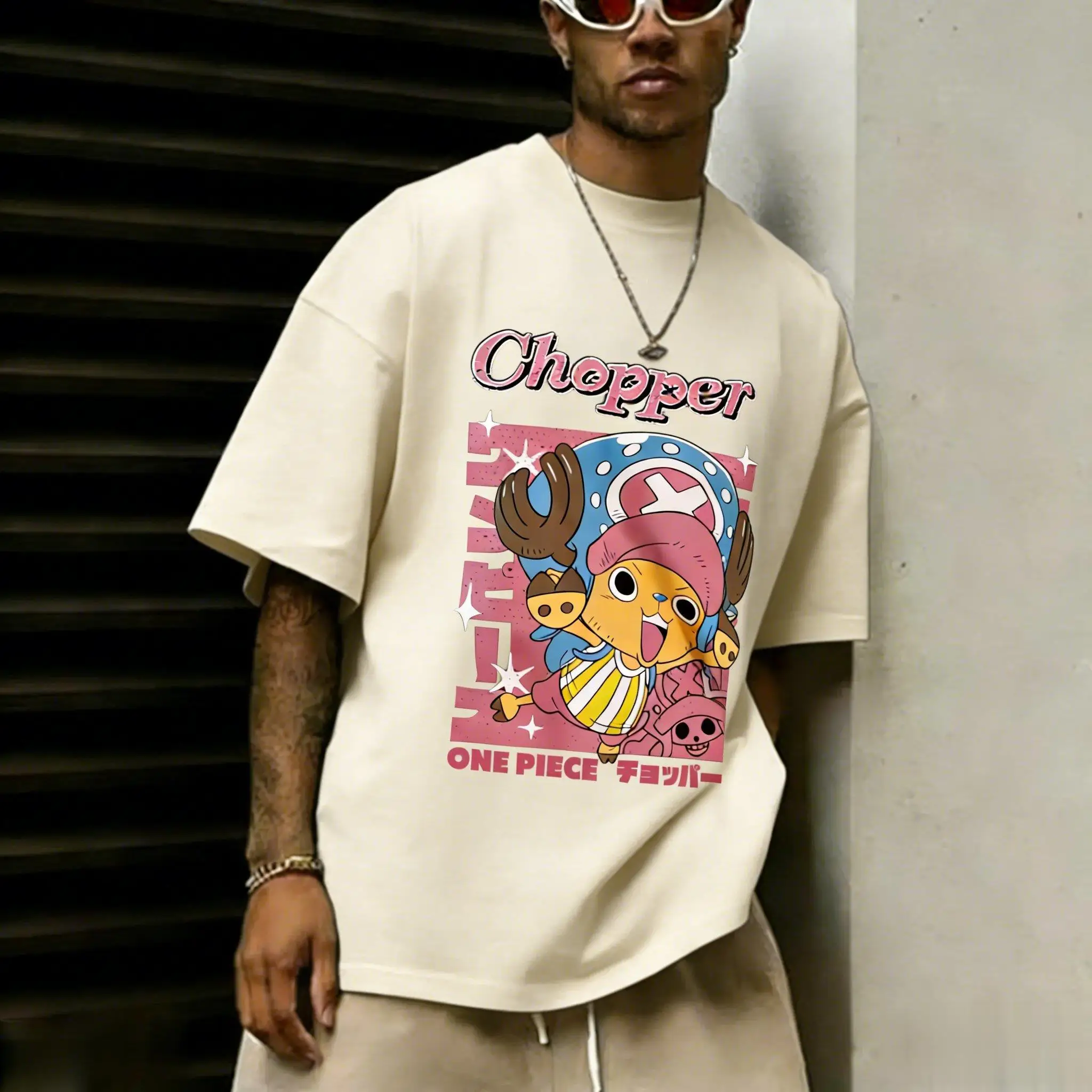 One Piece Chopper Anime Printed T-shirt Men's and Women's T-shirt Men's Top Sports T-shirt Men's T-shirt Summer Tee 2026 New