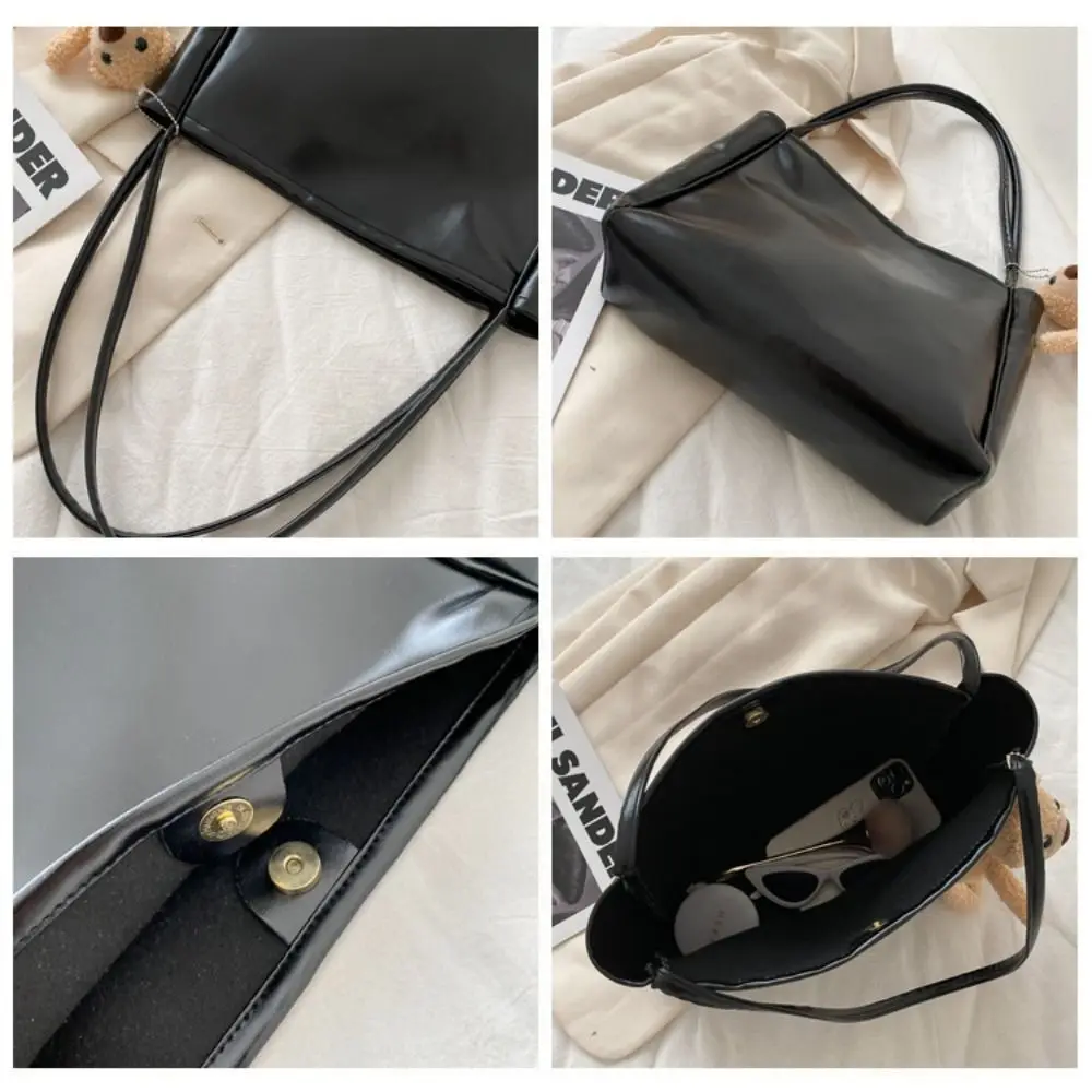 Fashion PU Tote Bag Large Capacity Crossbody Bag Shoulder Bag Women