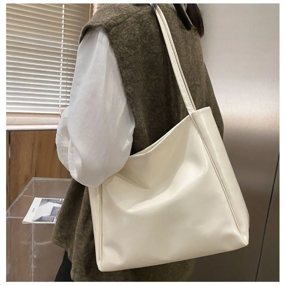 Fashion PU Tote Bag Large Capacity Crossbody Bag Shoulder Bag Women