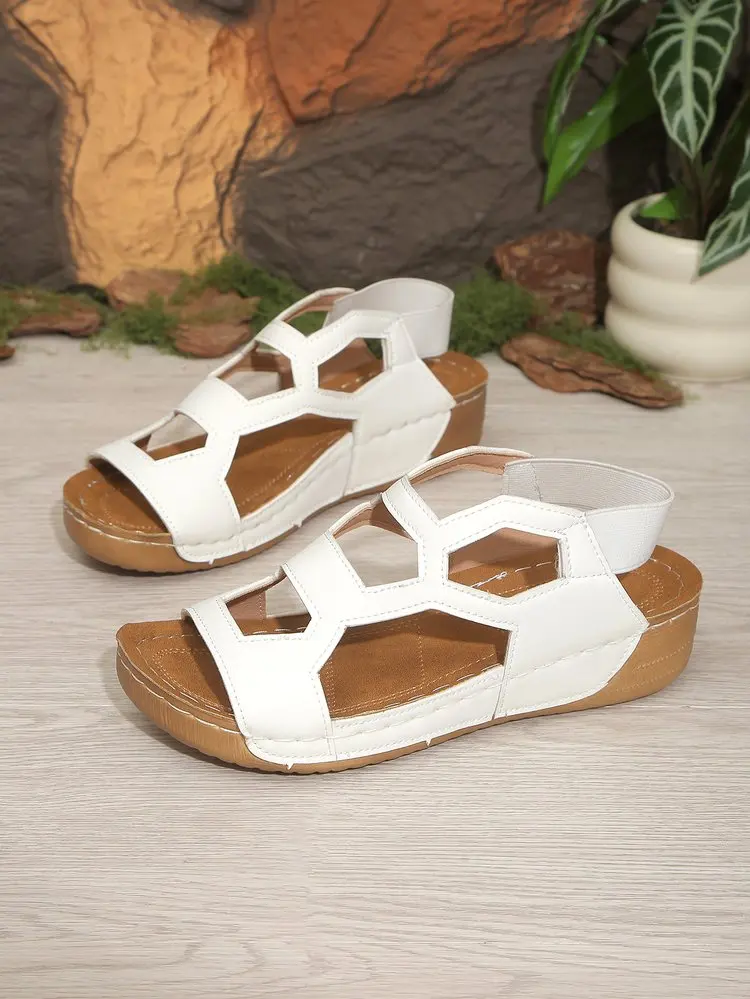 Women Sandals 2026 New Summer Beach Sandals Women Casual Wedges Footwear Summer Shoes Soft Heeled Sandals Woman