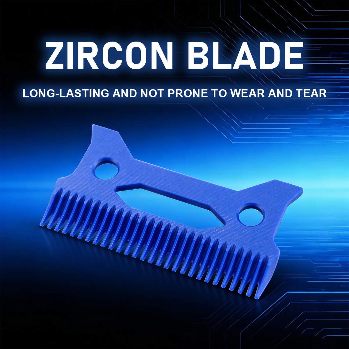 Zircon Long Teeth Moving Blade PHANTECHO for JUCAI JC06 8148 V003 R66 Madeshow Wmark CRUNCH Professional Clipper Replacement