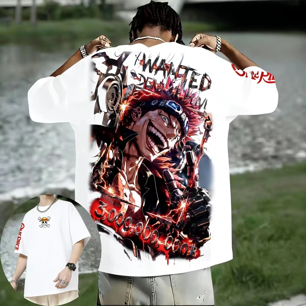 Unisex Pure Cotton One Piece T-shirt -Jetas New Summer 2026 Product Cartoon Print Short-sleeved Top Men's and Women's T-shirts