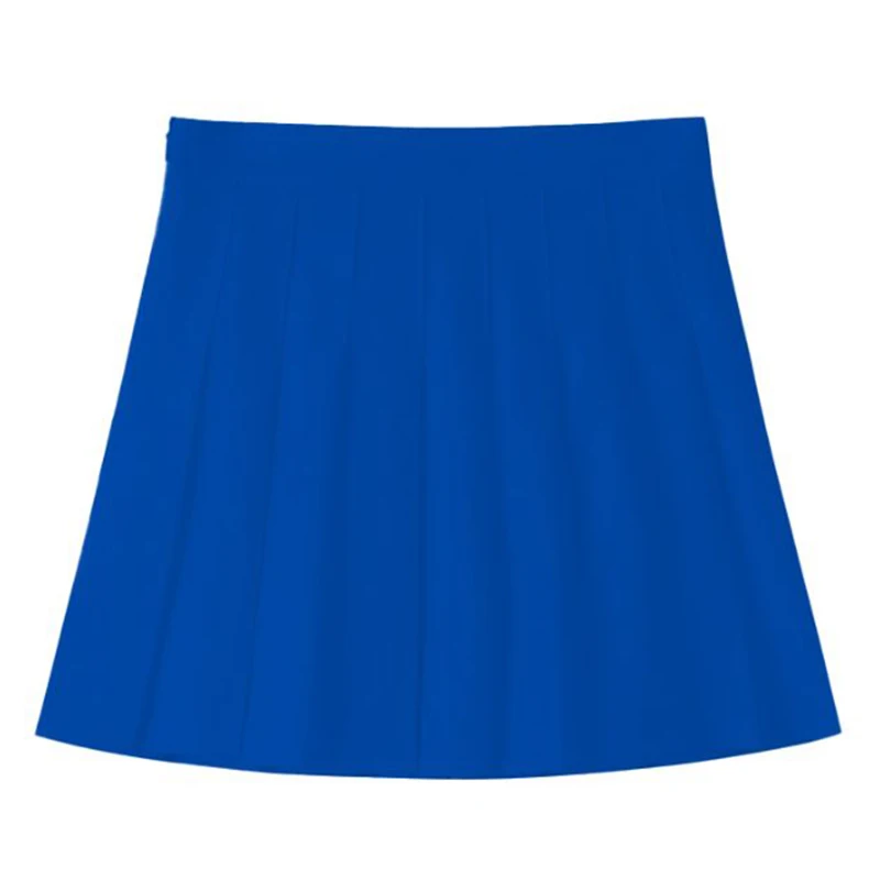 Hot Sale Summer Female Classic Pleated Skirts Girls Solid Color Thin JK Skirts Lady Korean Fashion High Waist A-line Skirts