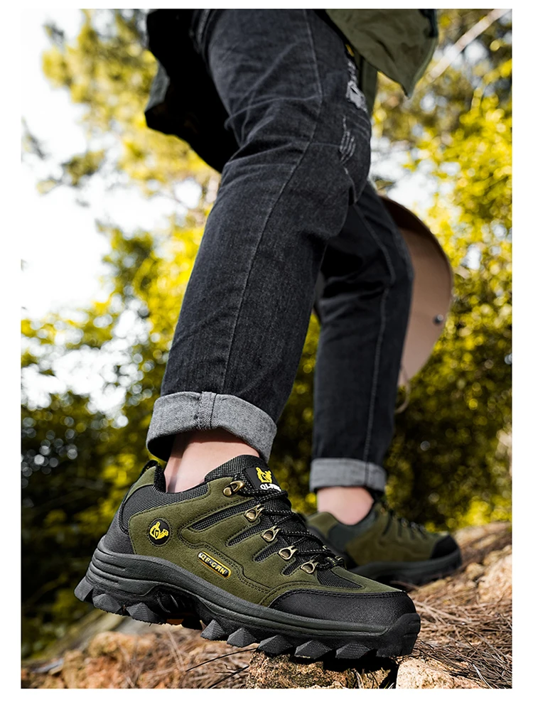Winter Casual Shoes Men Leather Comfortable Walkng Shoes Autumn Classic Outdoor Sneakers Women High Top Hiking Sneakers Lace Up