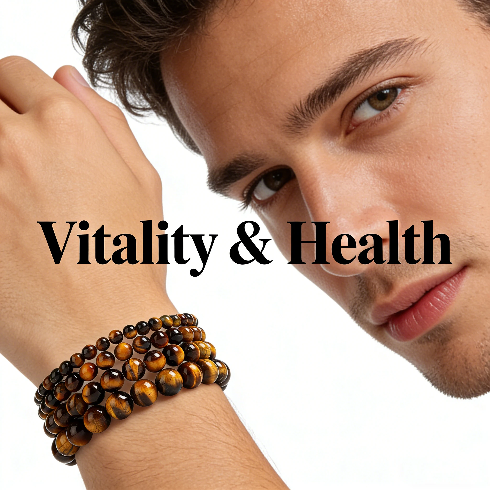 Yellow Tiger Eye Bead Stretch Bracelet 4-14mm Natural Stone Reiki Healing Crystal Vitality Charm Good Luck Jewelry For Men Women