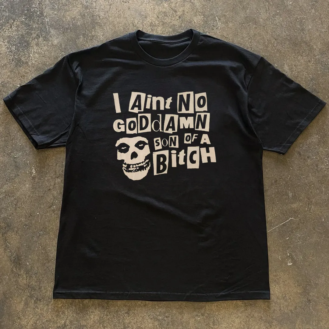 Misfits T-shirt Wolfs Blood Hardcore Punk Rock Band Is A Casual T-shirt Luxury Band Brand for Both Men and Women Top