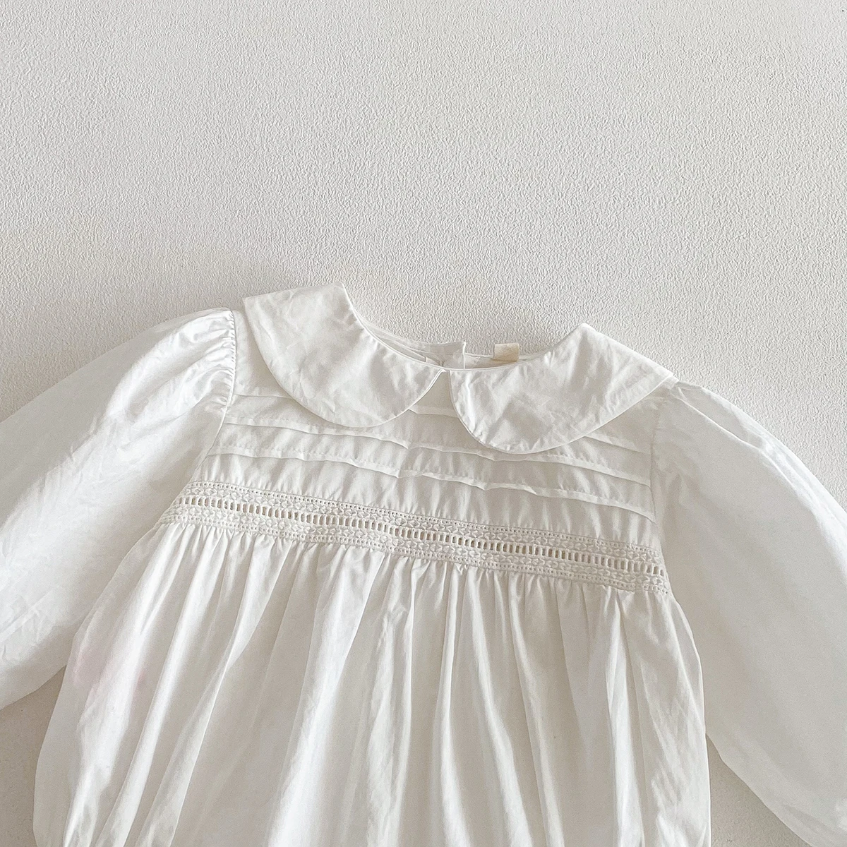 Spring Baby Girls Rompers Sweet Newborn Cozy Long Sleeve Peter Collar Onesies Baby Ruffles Bodysuits for Baby Girl Clothes 0-24M
