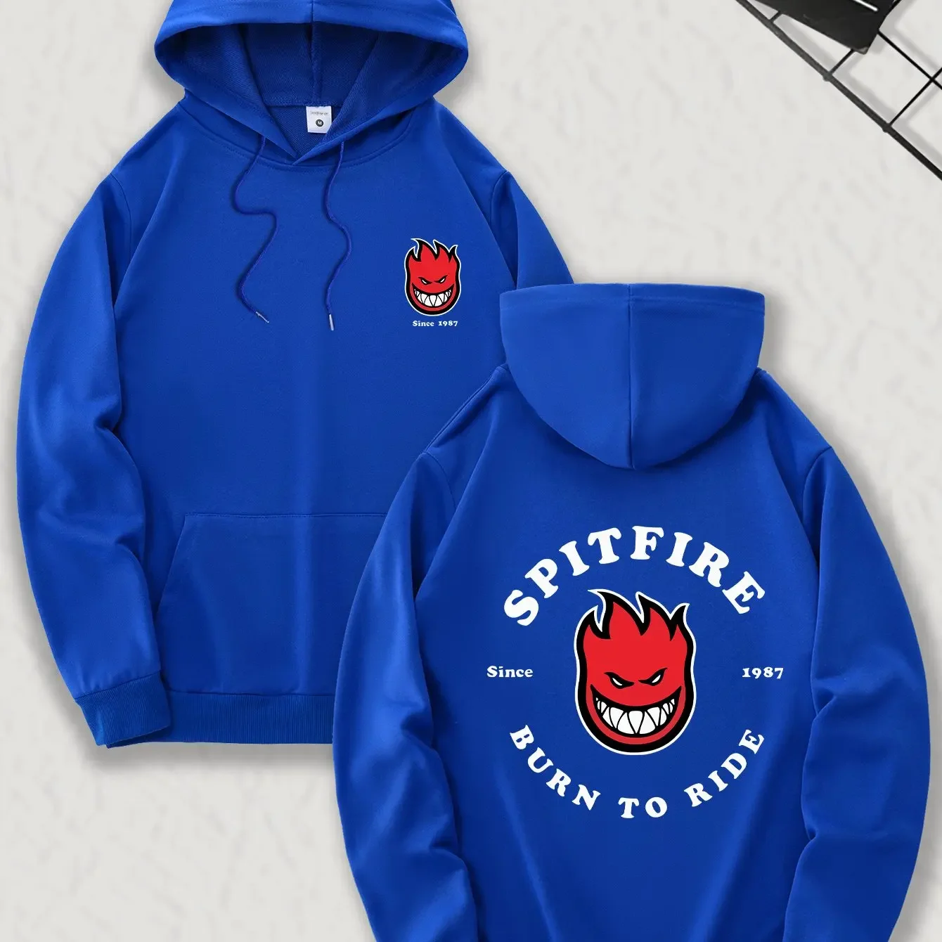 2026 New Men's Trendy Hooded Sweatshirt, Casual Daily Drawstring Hoodie, Front & Back Print Sport Pullover anime hoodie