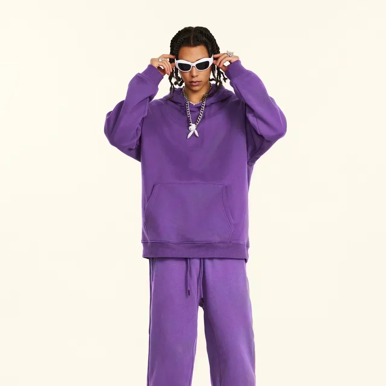 2026 New Men's Trendy Hooded Sweatshirt, Casual Daily Drawstring Hoodie, Front & Back Print Sport Pullover anime hoodie