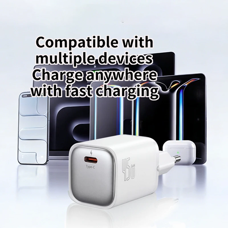 45W GaN Charger For iPhone 17 16 15 Pro Max For Samsung Galaxy Fast Charger Phone Charger USB C Charger Portable PD Charger