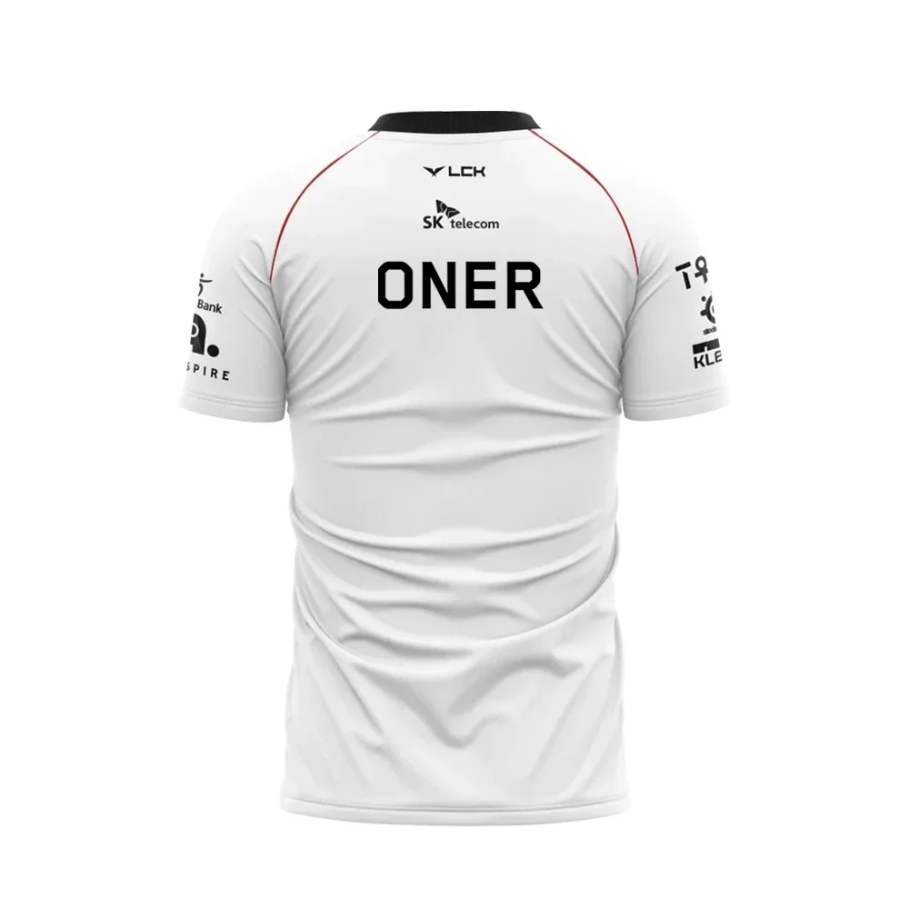 2026 T1 Championship Five-Star Commemorative Team Jersey E-sports World Finals Jersey T-shirt LOL Faker ZOFGK Gold Print Top