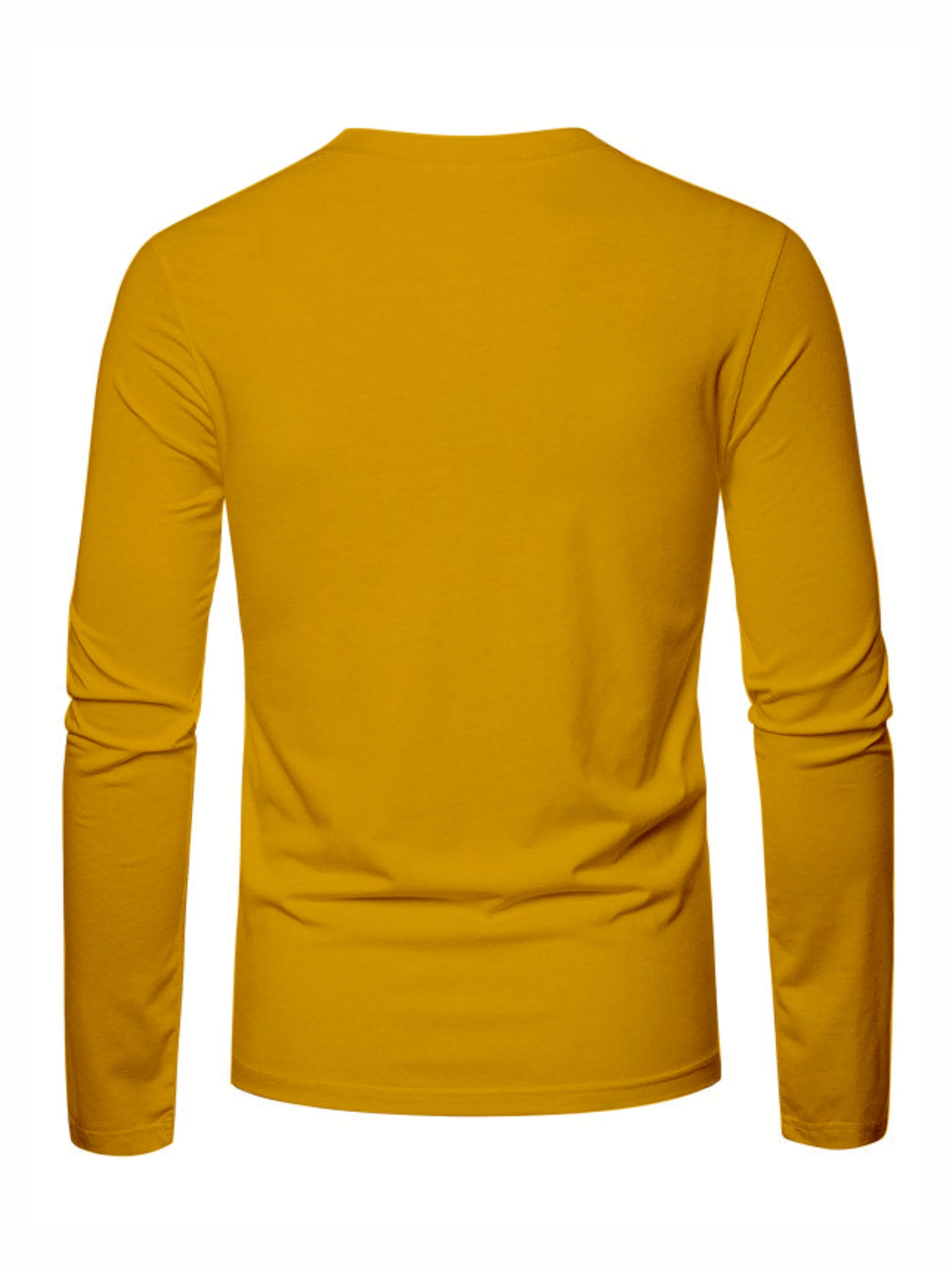 Men's 100% Pure Cotton Loose and Comfortable Casual Sports THE ORIGINALS Letter Printed Round Neck Long Sleeved T-Shirt Top