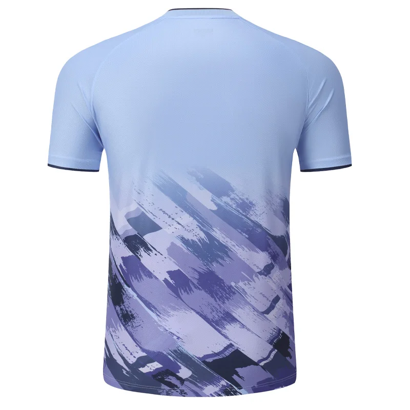 Badminton Short Sleeves Men Comfortable Breathable Quick Drying Lightweight Jersey Outdoor Running Training Game Team Shirts