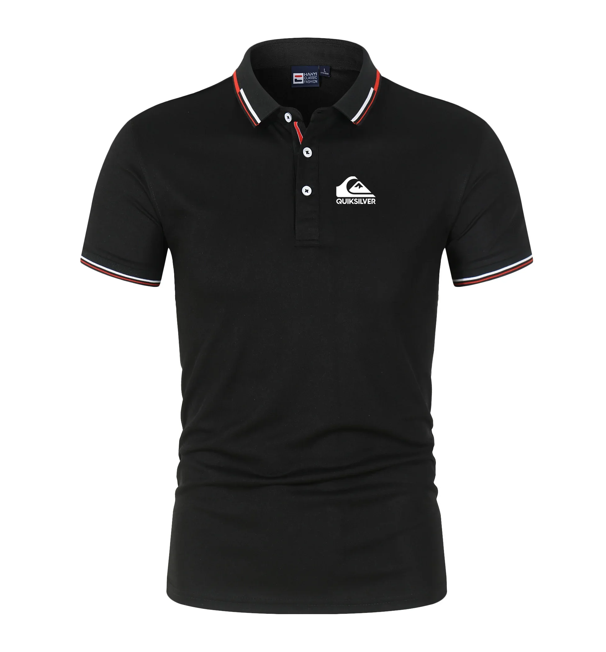 Quiksilver Men'S Business Polo Shirt Half-Sleeved Summer Casual Top Short-Sleeved T-Shirt For Men