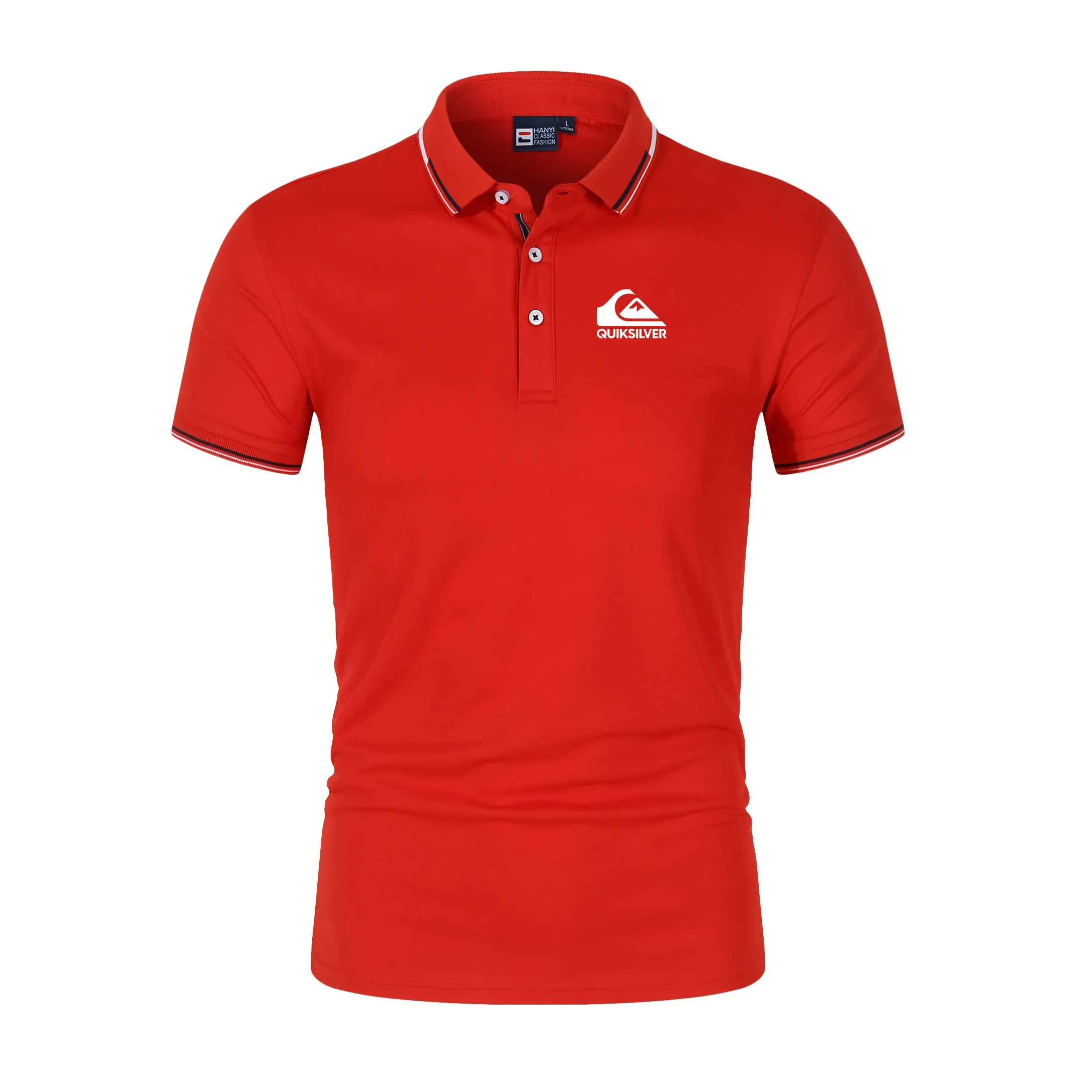 Quiksilver Men'S Business Polo Shirt Half-Sleeved Summer Casual Top Short-Sleeved T-Shirt For Men