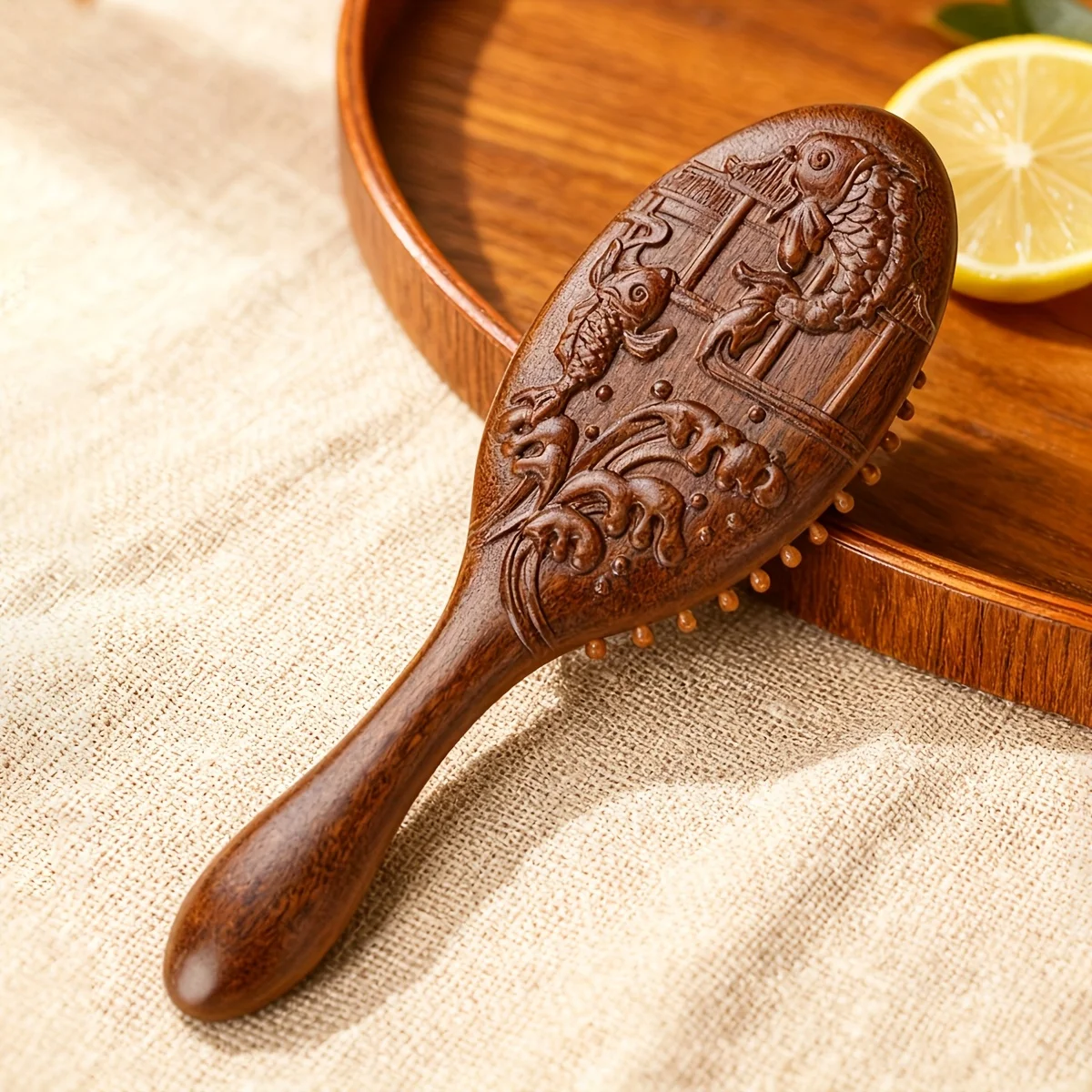 Airbag Massage Comb Meridian Comb Hair Care Sandalwood Comb Portable Anti Static Relieve Scalp Hair Styling Accessories