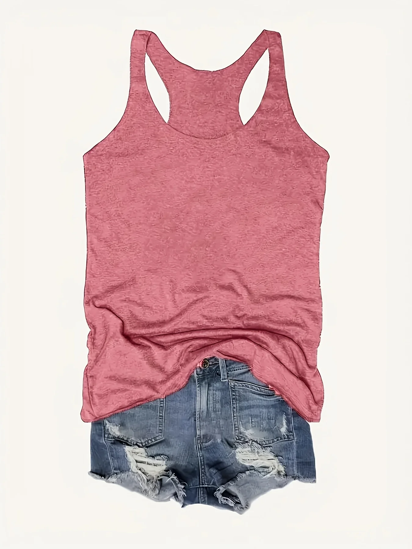 Spring and Summer Comfortable Round-Neck Casual Tops, Sleeveless Tops | Elastic Fabric, Summer Vest