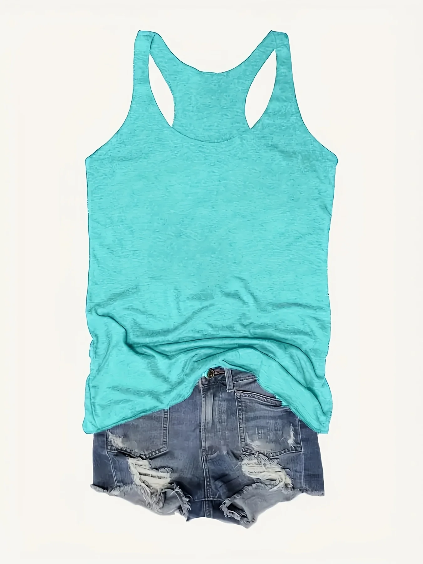 Spring and Summer Comfortable Round-Neck Casual Tops, Sleeveless Tops | Elastic Fabric, Summer Vest