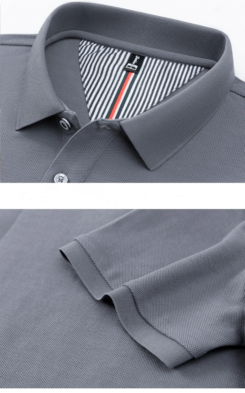 100% pure cotton summer fashion brand new men's short sleeved polo shirt exquisite bee embroidery casual breathable T-shirt top