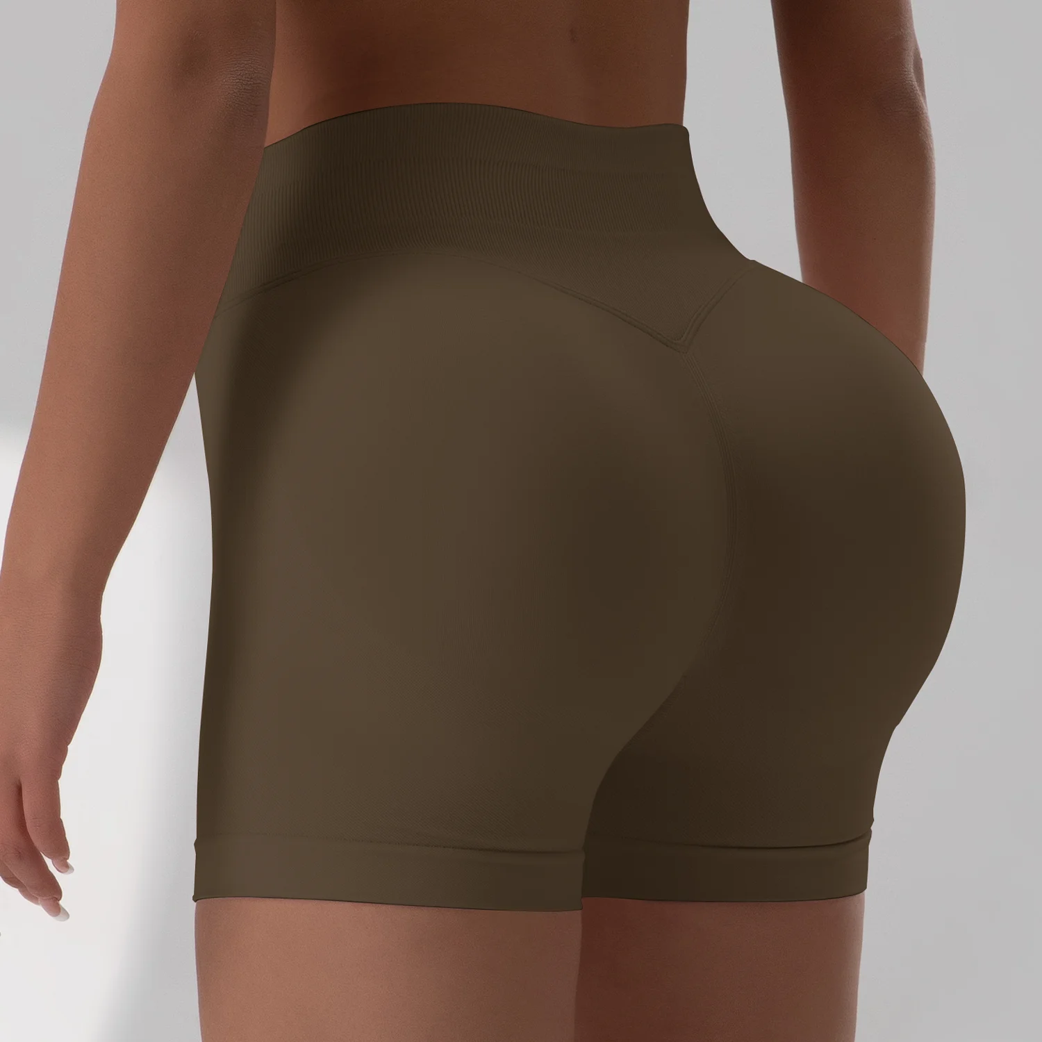Summer Women Sexy Seamless Fitness Sports Biker Shorts Low Waist Gym Short Workout Scrunch Butt Yoga Leggings