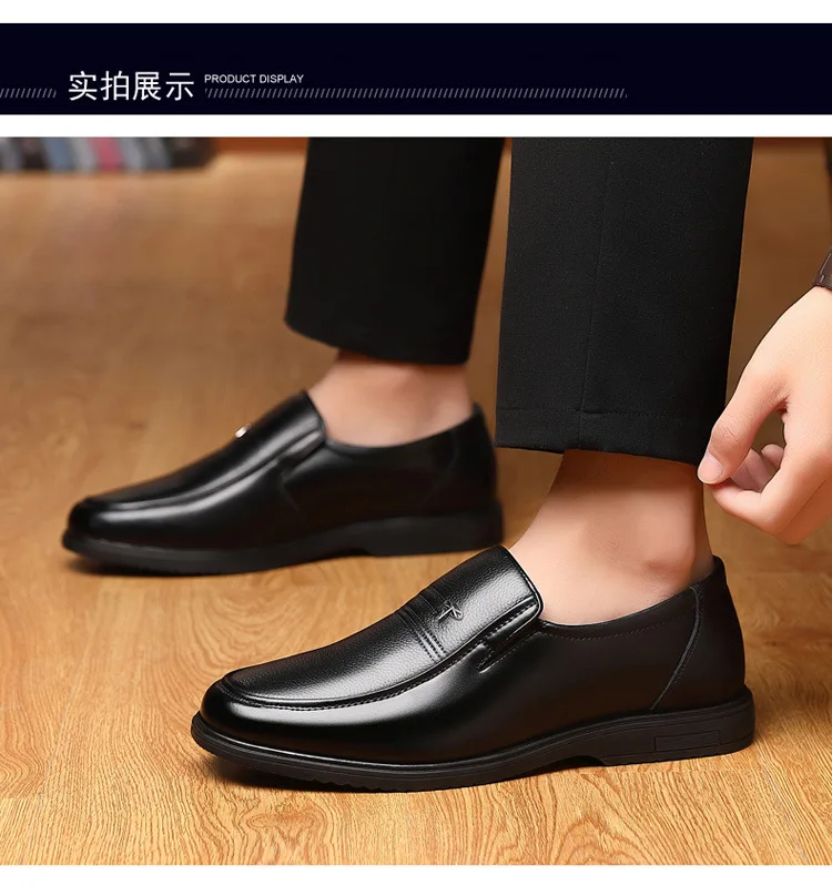2026 New Genuine Leather Shoes Men Loafers Business Casual Shoes Classic Soft Leather Hombre Breathable Flat Shoes