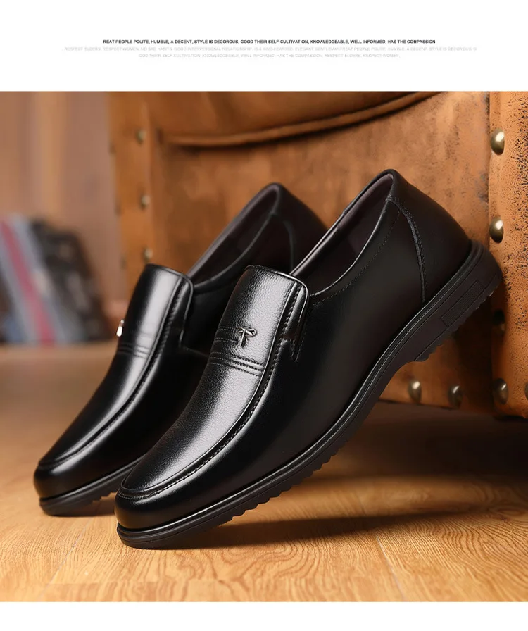 2026 New Genuine Leather Shoes Men Loafers Business Casual Shoes Classic Soft Leather Hombre Breathable Flat Shoes