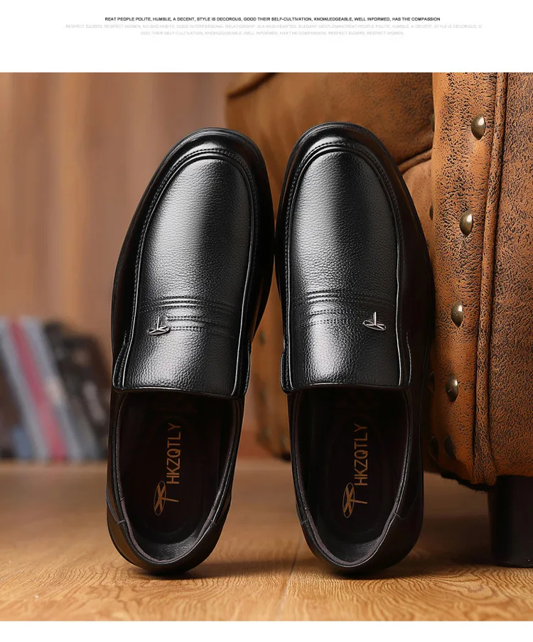 2026 New Genuine Leather Shoes Men Loafers Business Casual Shoes Classic Soft Leather Hombre Breathable Flat Shoes