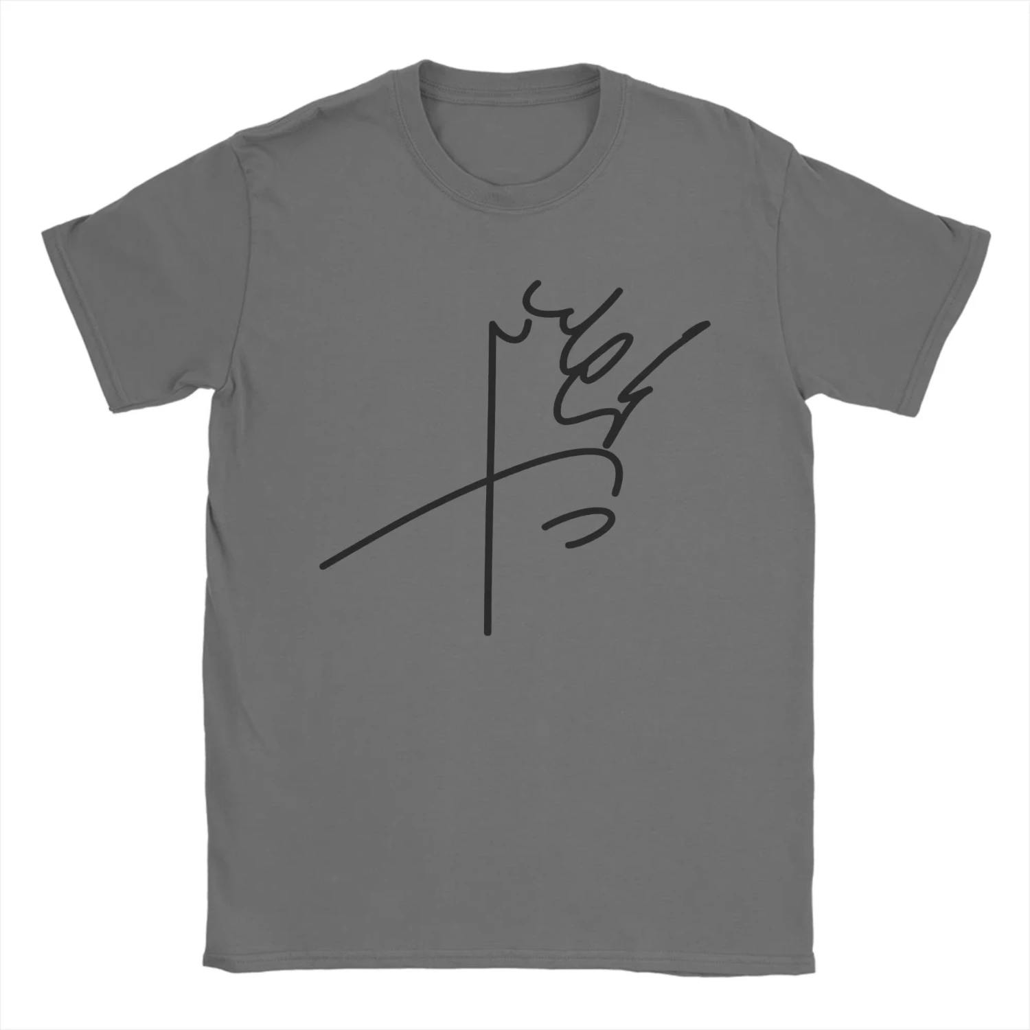 Men Summer T Shirt Mohammad Reza Pahlavi Signature T Shirts Tee Casual Short Sleeve Crew Neck Top Comfortable Breathable Top
