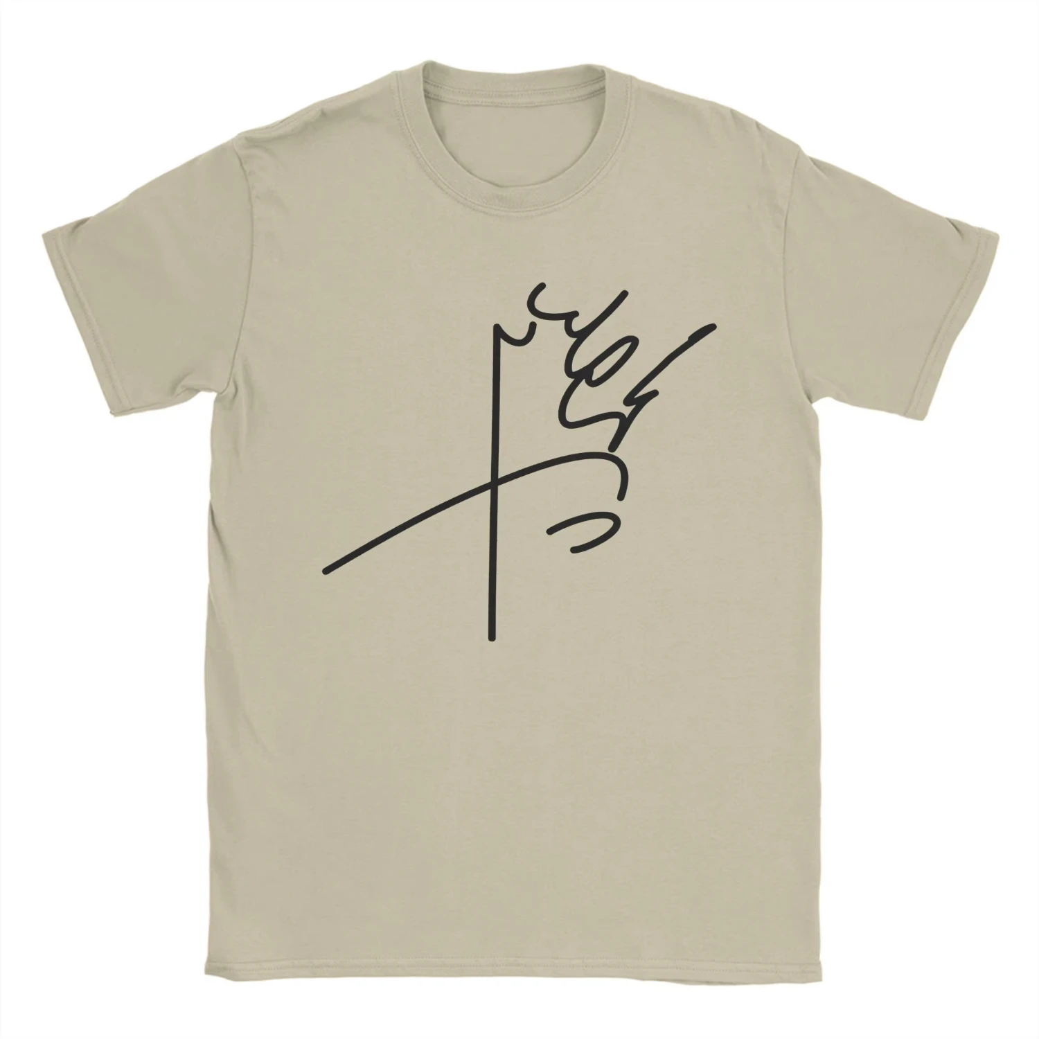 Men Summer T Shirt Mohammad Reza Pahlavi Signature T Shirts Tee Casual Short Sleeve Crew Neck Top Comfortable Breathable Top