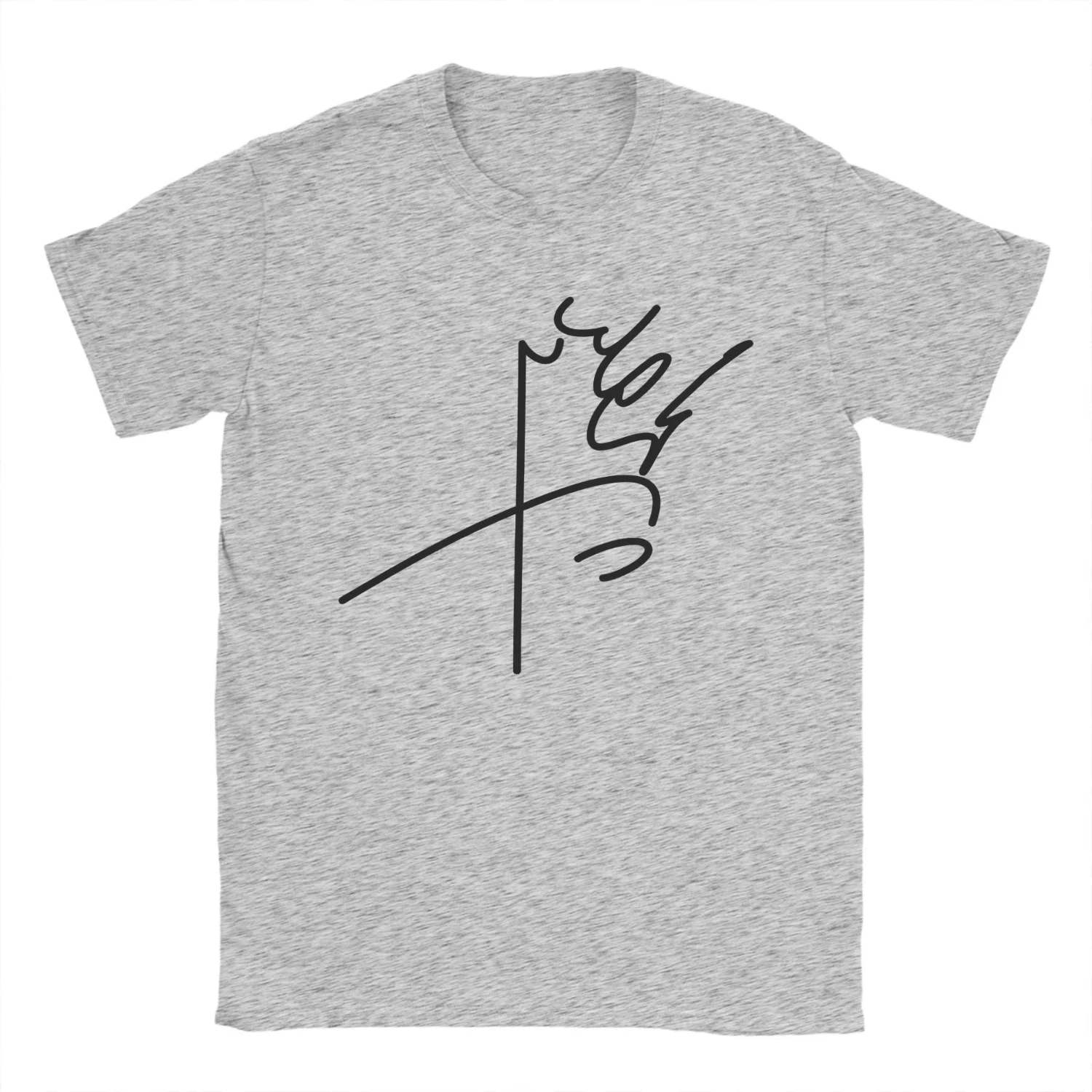Men Summer T Shirt Mohammad Reza Pahlavi Signature T Shirts Tee Casual Short Sleeve Crew Neck Top Comfortable Breathable Top