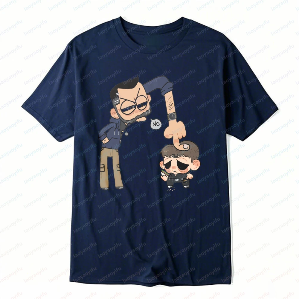 The Pitt Graphic Tee Funny Doctor Character Design Casual Tops Classics Portrait Slim Tshirt Trend Cute Kawaii Clothes for Women