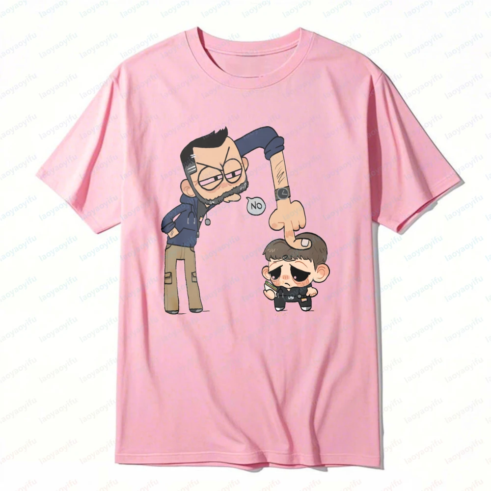 The Pitt Graphic Tee Funny Doctor Character Design Casual Tops Classics Portrait Slim Tshirt Trend Cute Kawaii Clothes for Women