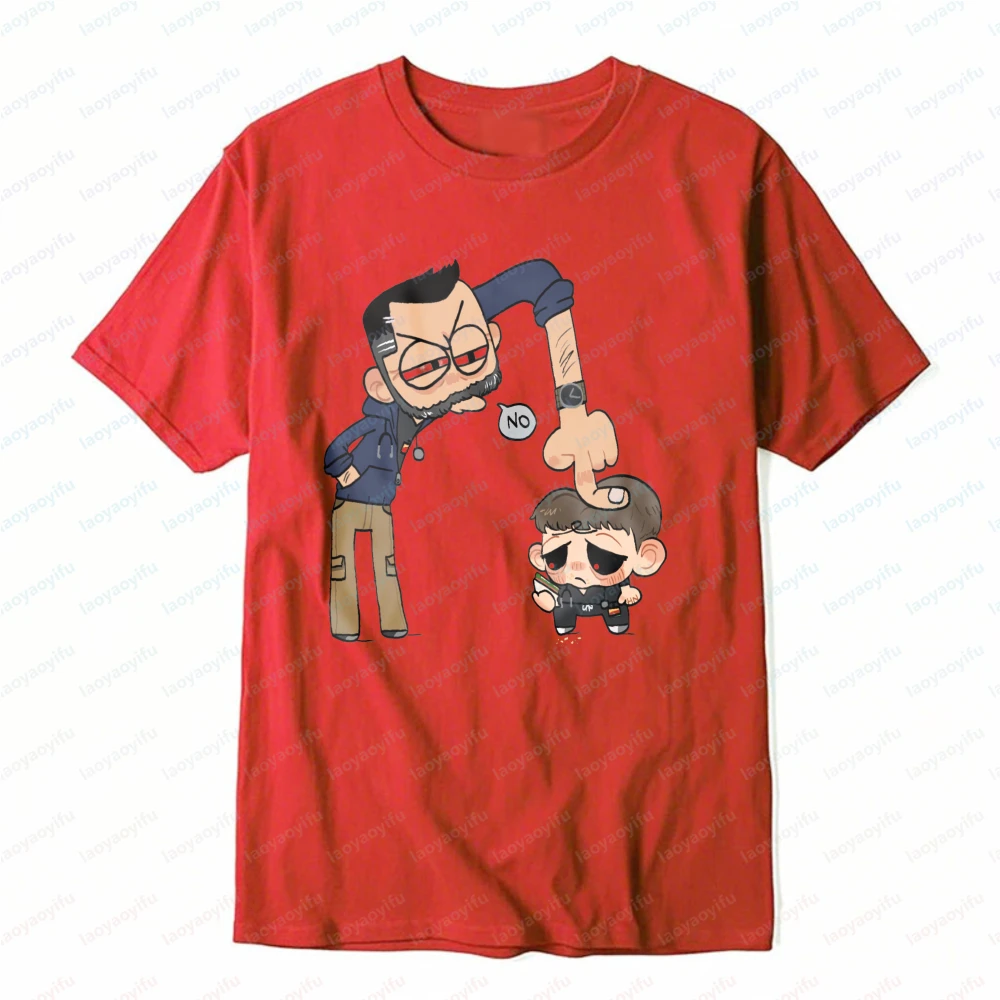 The Pitt Graphic Tee Funny Doctor Character Design Casual Tops Classics Portrait Slim Tshirt Trend Cute Kawaii Clothes for Women