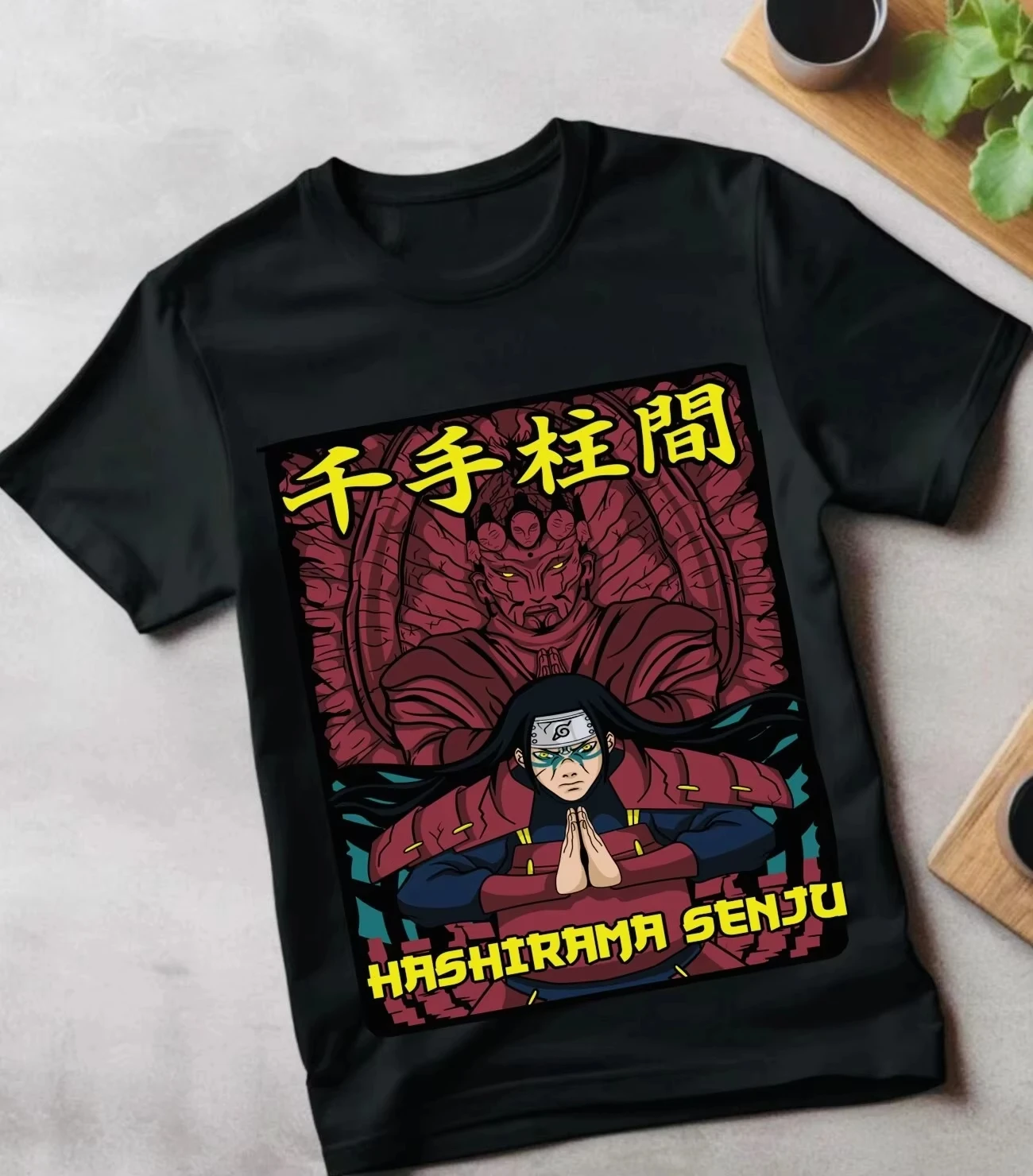 Naruto Kakashi Hashirama Orochimaru Anime Printed T-shirt Men's Summer Loose, Casual, Breathable Family Outfit Short Sleeve