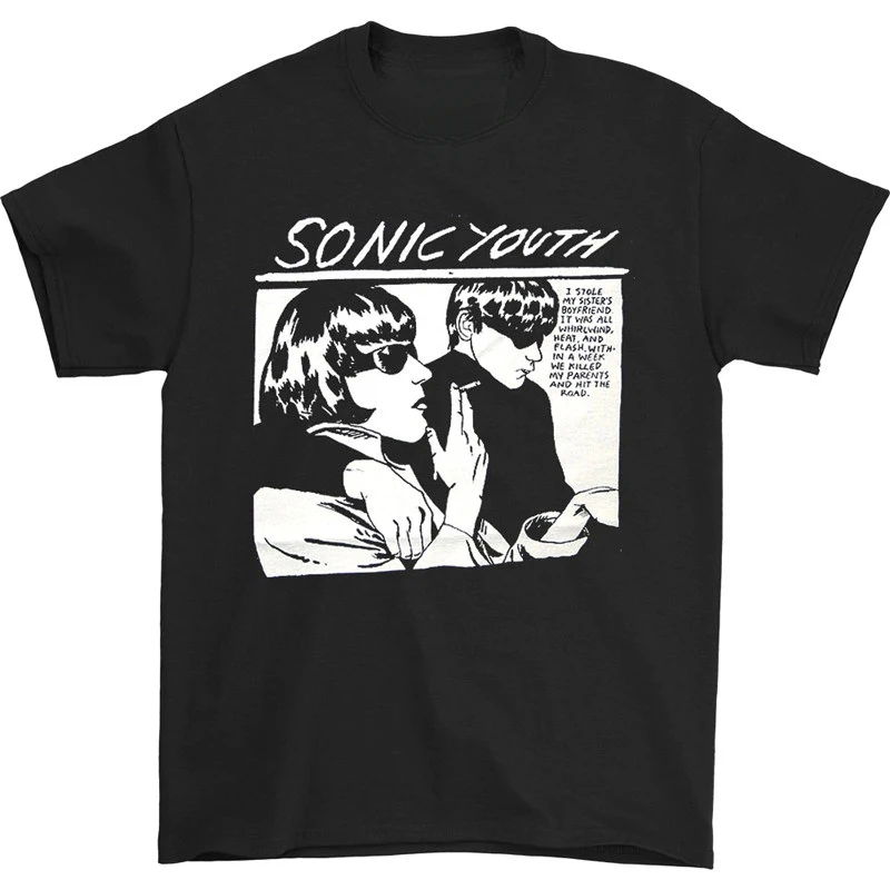 SONIC YOUTH Sonic Youth Band Rock Punk Casual T-Shirt Men's and Women's Luxury Band Brand Top