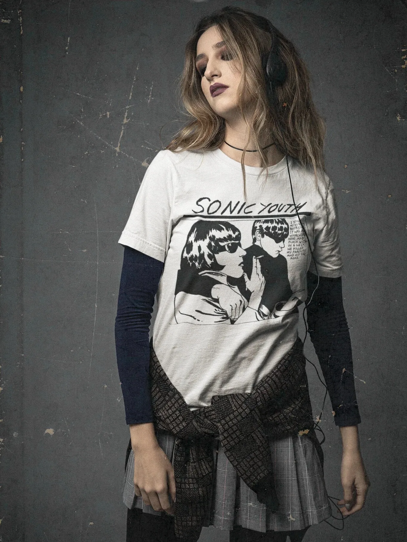 SONIC YOUTH Sonic Youth Band Rock Punk Casual T-Shirt Men's and Women's Luxury Band Brand Top