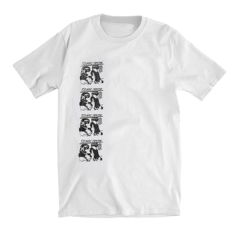 SONIC YOUTH Sonic Youth Band Rock Punk Casual T-Shirt Men's and Women's Luxury Band Brand Top