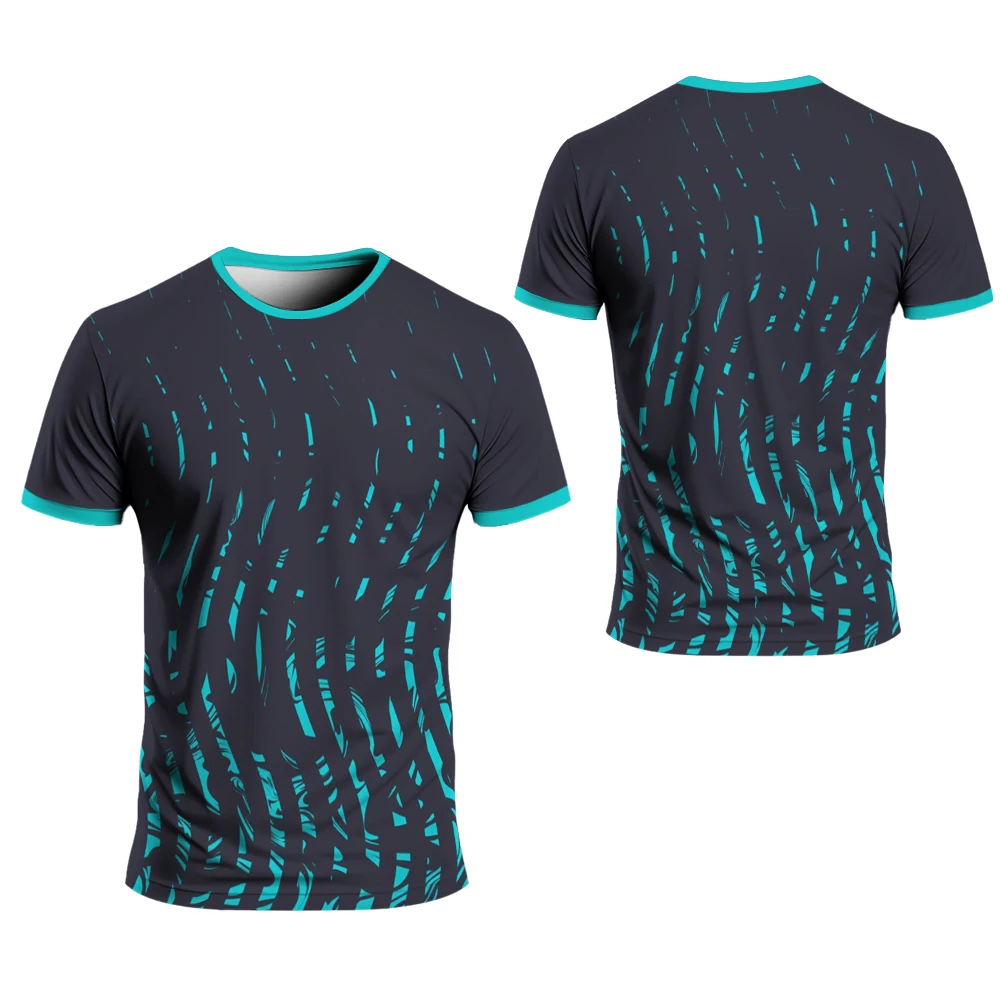 Gym Clothes Man Summer Crew Neck Quick Dry T-Shirt Tennis Badminton Ping-Pong Sportswear Outdoor Running Fitness Men's T Shirts