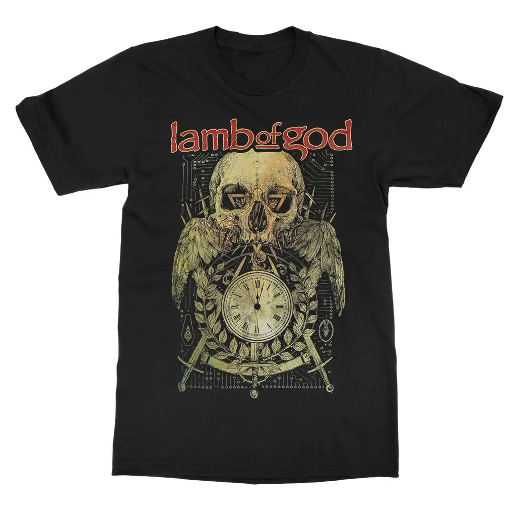 2026 Lamb of God Band Graphic Cotton T-shirt Unisex Summer Short Sleeve Fashion Brand Tee Luxury Casual Vintage Retro Top