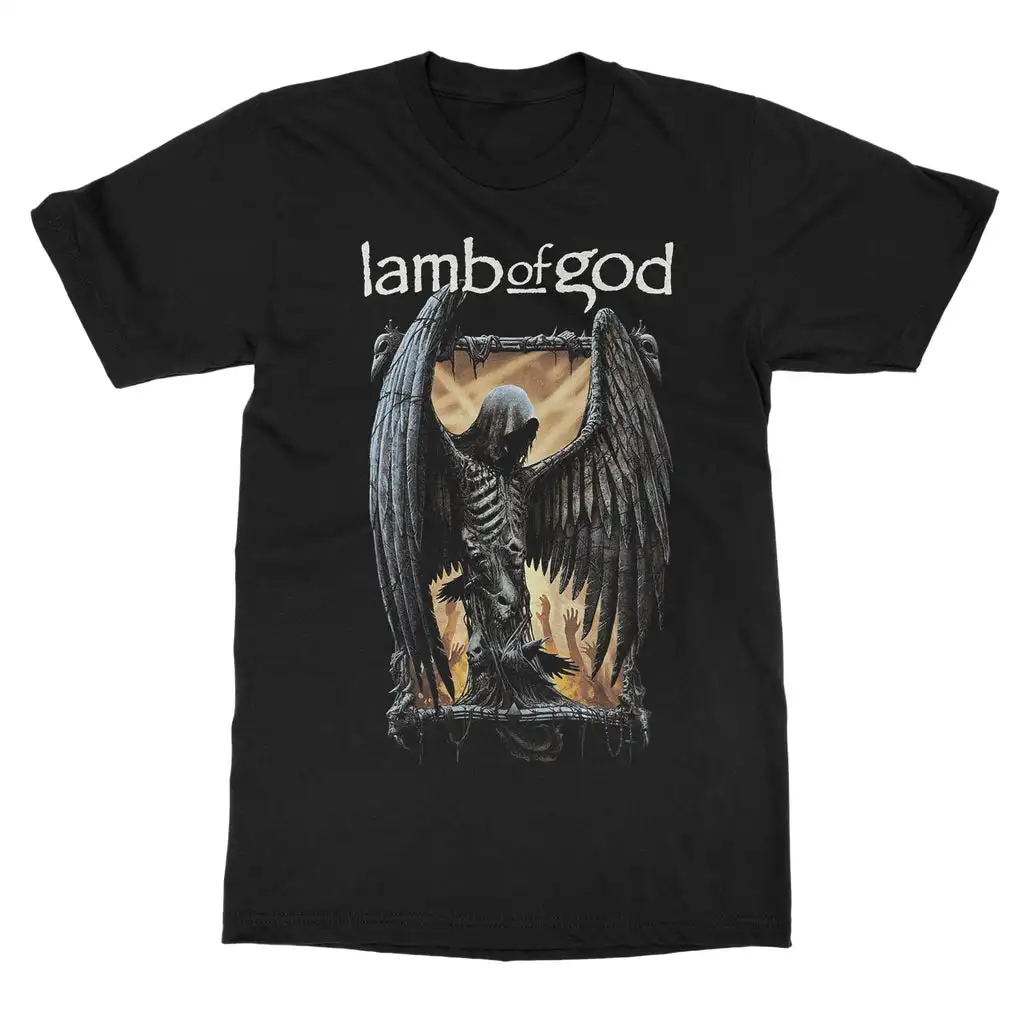2026 Lamb of God Band Graphic Cotton T-shirt Unisex Summer Short Sleeve Fashion Brand Tee Luxury Casual Vintage Retro Top