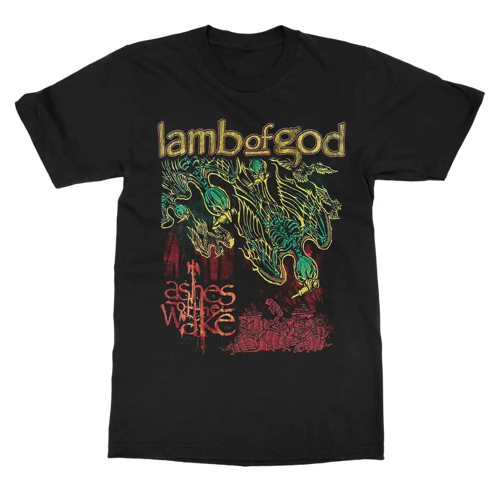 2026 Lamb of God Band Graphic Cotton T-shirt Unisex Summer Short Sleeve Fashion Brand Tee Luxury Casual Vintage Retro Top