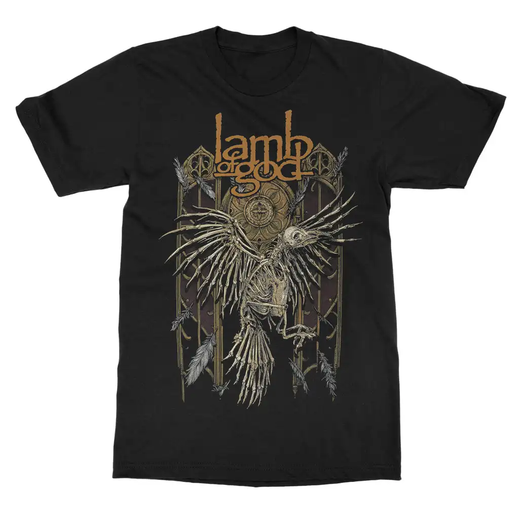 2026 Lamb of God Band Graphic Cotton T-shirt Unisex Summer Short Sleeve Fashion Brand Tee Luxury Casual Vintage Retro Top