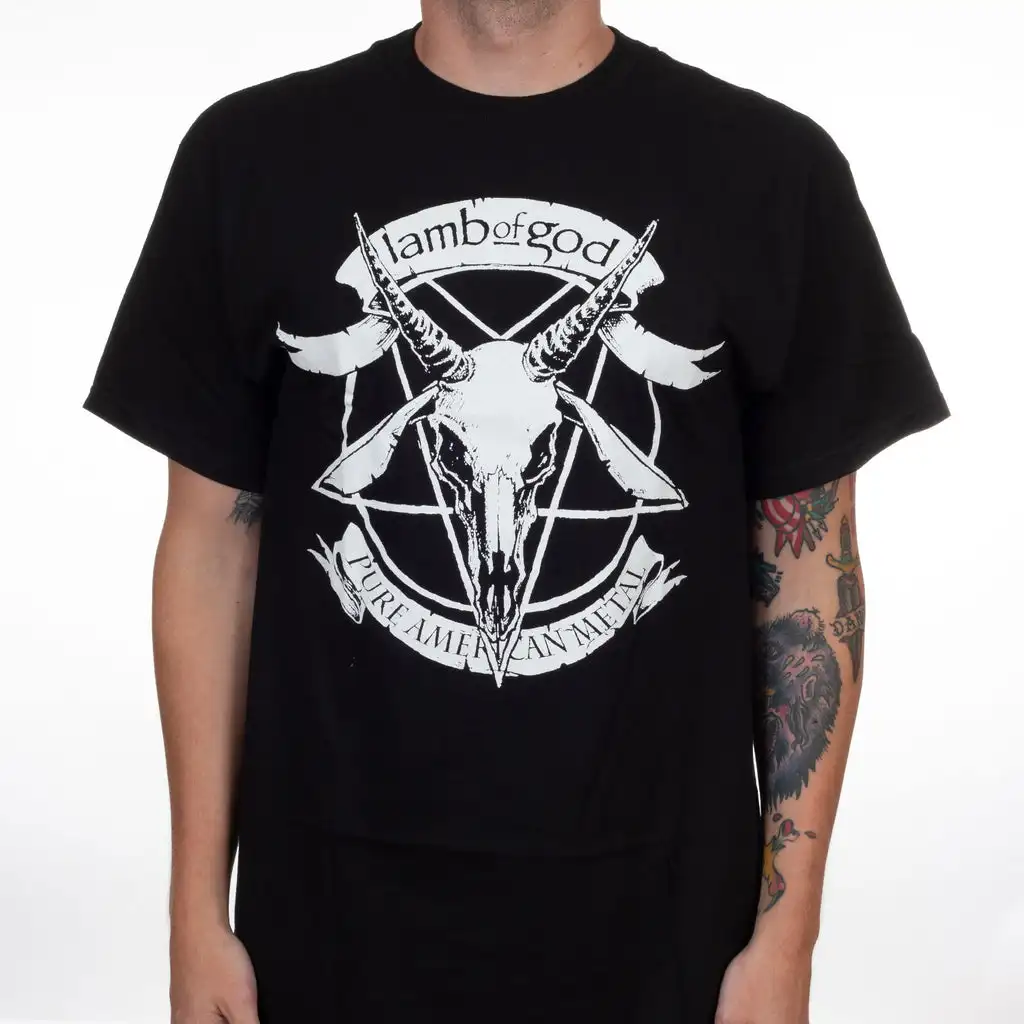 2026 Lamb of God Band Graphic Cotton T-shirt Unisex Summer Short Sleeve Fashion Brand Tee Luxury Casual Vintage Retro Top