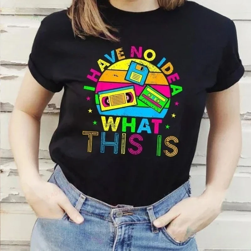 Back To 90s I Love 90 T-shirt Born in The 80's But 90's Made Me Shirts Vintage for Birthday Party Gift Women Clothing