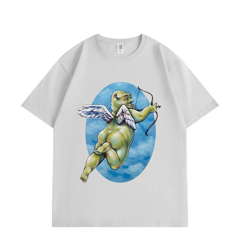 2026 New Cherub Shrek Funny Meme T Shirts High Quality Fashion T-shirt Men Women Casual Cotton Short Sleeve T-shirts Sumemr