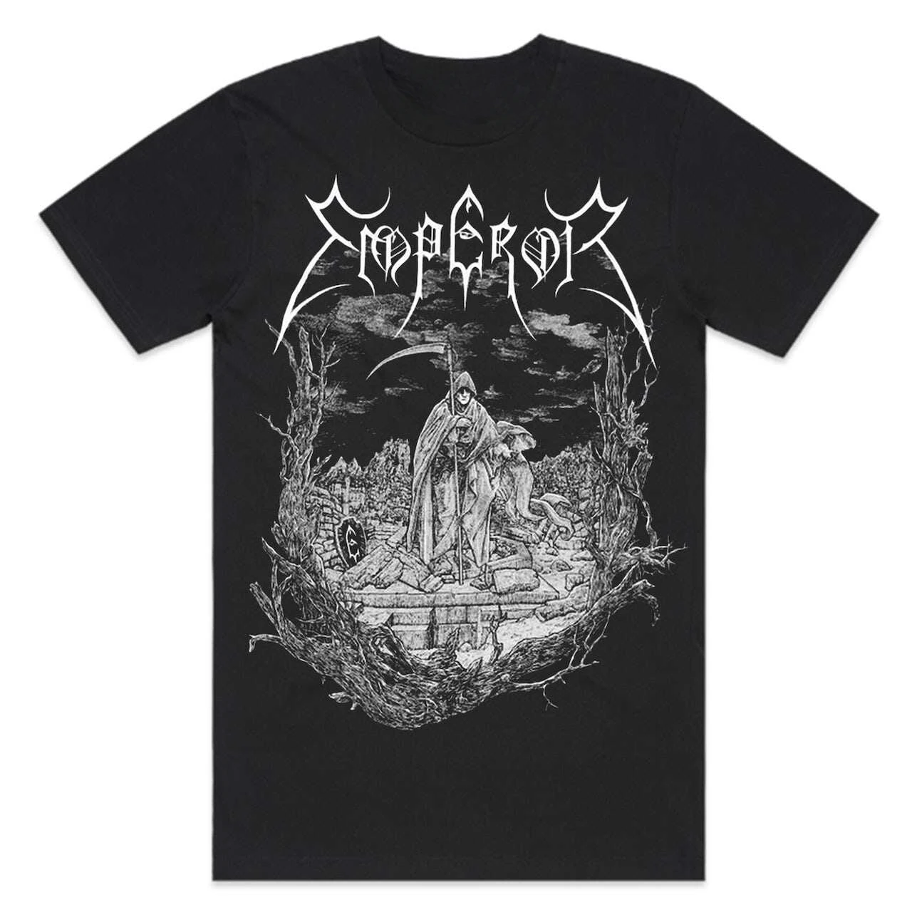 1991 Emperor Norwegian Black Metal Rock Dark Style Casual T-Shirt Men's and Women's Luxury Band Brand Top 2026 New