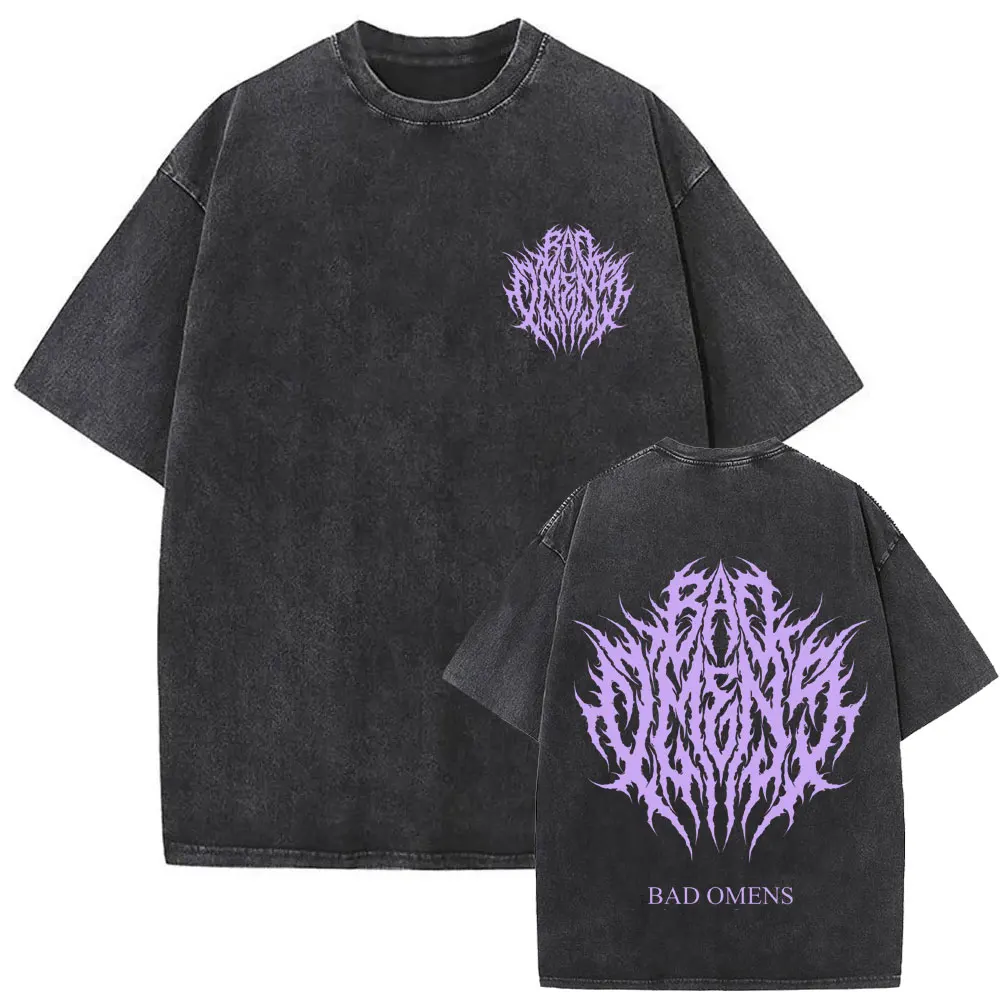 Washed Vintage Bad Omens Do You Feel Love Tour 2026 Men Women T-shirt Summer Retro Rock Streetwear Gothic Metal Style T-shirts